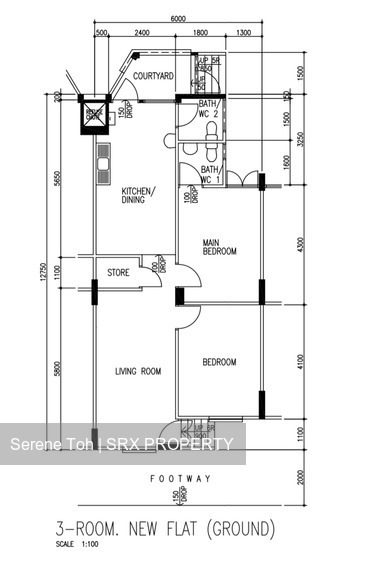 Blk 244 Hougang Street 22 (Hougang), HDB 3 Rooms #213590021